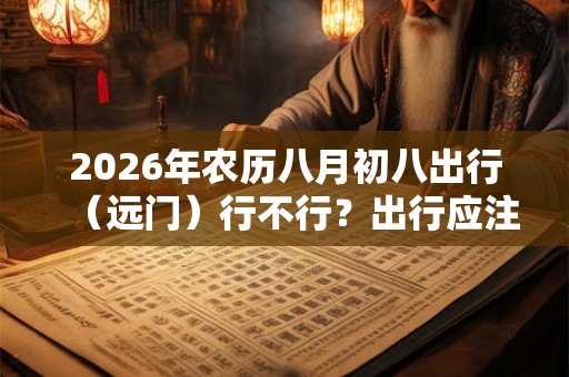 2026年农历八月初八出行(远门)行不行?出行应注意什么? 2026年农历八月初八出行(远门)行不行?出行应注意什么?