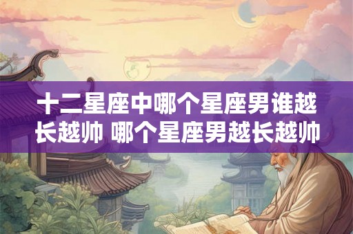 十二星座中哪个星座男谁越长越帅 哪个星座男越长越帅