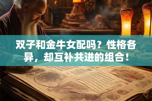 双子和金牛女配吗？性格各异，却互补共进的组合！