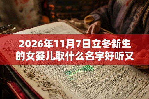 2026年11月7日立冬新生的女婴儿取什么名字好听又有内涵？