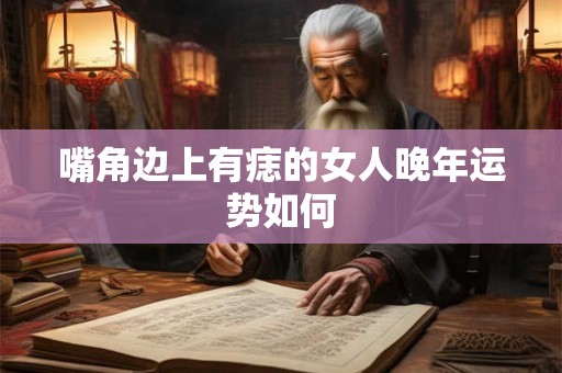 嘴角边上有痣的女人晚年运势如何