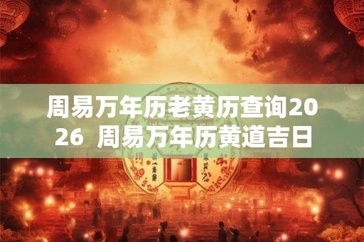 周易万年历老黄历查询2026  周易万年历黄道吉日