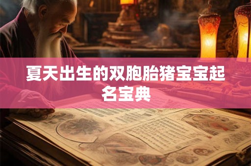 夏天出生的双胞胎猪宝宝起名宝典 夏天出生的双胞胎猪宝宝起名宝典