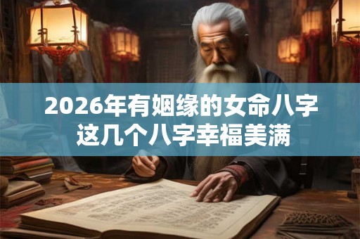 2026年有姻缘的女命八字 这几个八字幸福美满