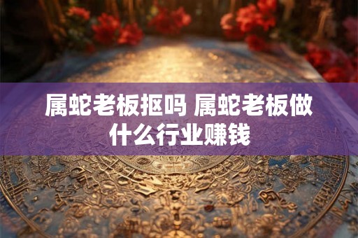 属蛇老板抠吗 属蛇老板做什么行业赚钱