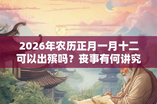 2026年农历正月一月十二可以出殡吗？丧事有何讲究？