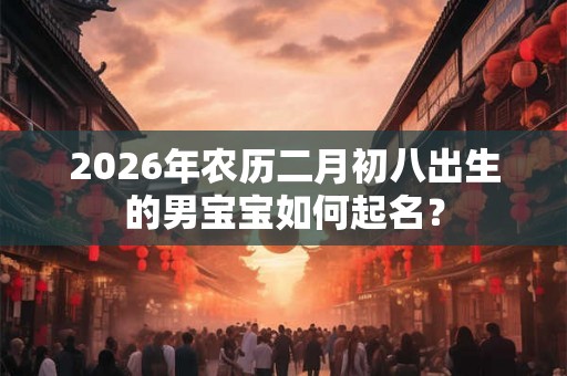 2026年农历二月初八出生的男宝宝如何起名？