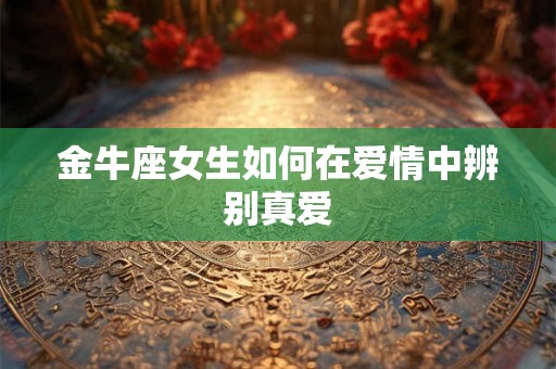 金牛座女生如何在爱情中辨别真爱