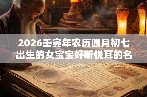 2026壬寅年农历四月初七出生的女宝宝好听悦耳的名字推荐