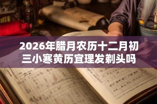 2026年腊月农历十二月初三小寒黄历宜理发剃头吗
