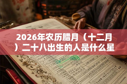 2026年农历腊月(十二月)二十八出生的人是什么星座?性格如何? 2026年农历腊月(十二月)二十八出生的人是什么星座?性格如何?