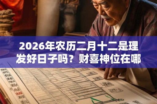 2026年农历二月十二是理发好日子吗？财喜神位在哪？