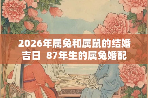 2026年属兔和属鼠的结婚吉日  87年生的属兔婚配