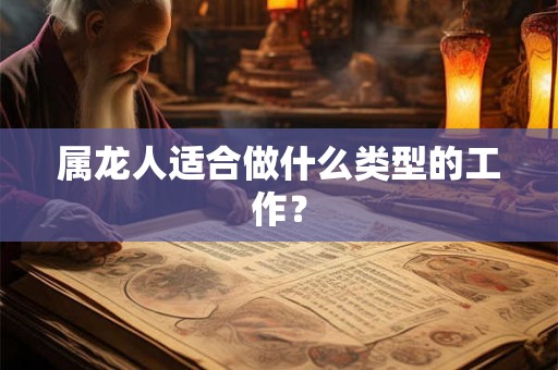 属龙人适合做什么类型的工作？
