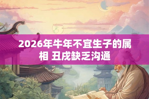 2026年牛年不宜生子的属相 丑戌缺乏沟通