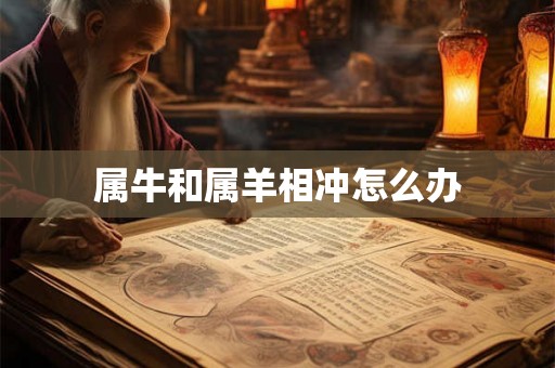 属牛和属羊相冲怎么办