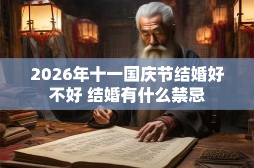 2026年十一国庆节结婚好不好 结婚有什么禁忌