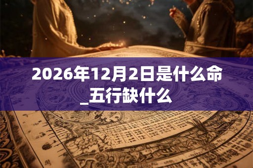 2026年12月2日是什么命_五行缺什么 2026年12月2日是什么命_五行缺什么