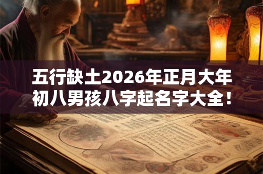 五行缺土2026年正月大年初八男孩八字起名字大全！