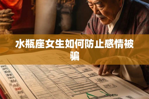 水瓶座女生如何防止感情被骗 水瓶座女生如何防止感情被骗
