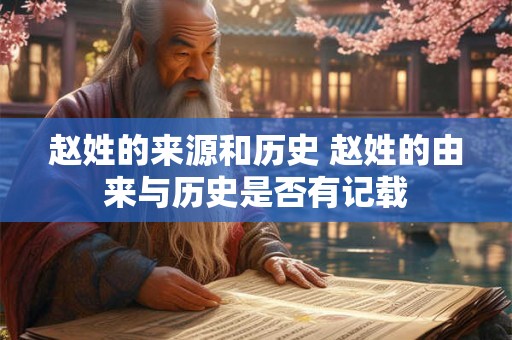 赵姓的来源和历史 赵姓的由来与历史是否有记载