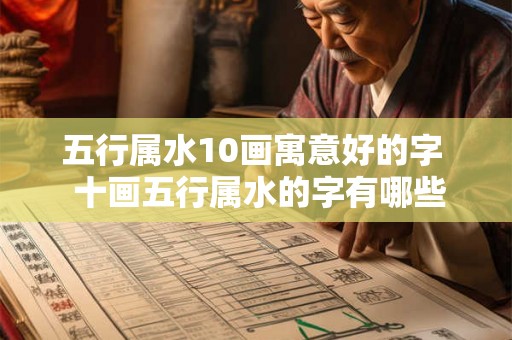 五行属水10画寓意好的字  十画五行属水的字有哪些