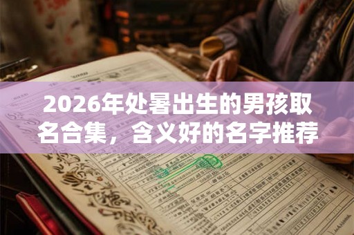 2026年处暑出生的男孩取名合集，含义好的名字推荐。