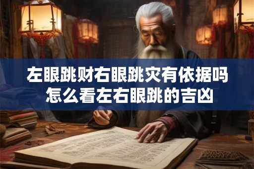 左眼跳财右眼跳灾有依据吗 怎么看左右眼跳的吉凶 左眼跳财右眼跳灾有依据吗 怎么看左右眼跳的吉凶