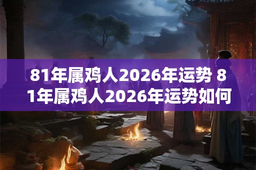 81年属鸡人2026年运势 81年属鸡人2026年运势如何 81年属鸡人2026年运势 81年属鸡人2026年运势如何