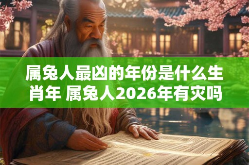 属兔人最凶的年份是什么生肖年 属兔人2026年有灾吗