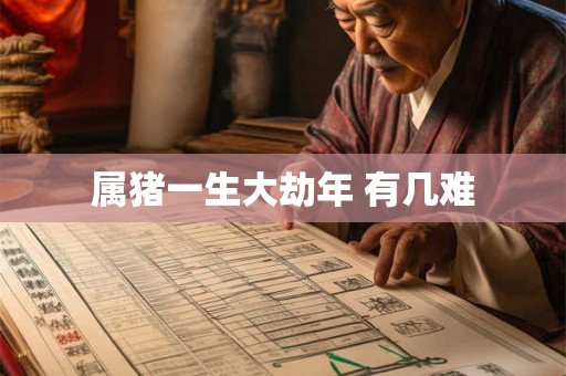 属猪一生大劫年 有几难