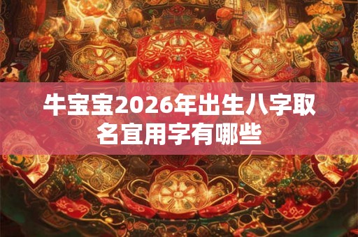 牛宝宝2026年出生八字取名宜用字有哪些 牛宝宝2026年出生八字取名宜用字有哪些