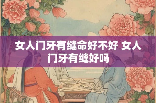 女人门牙有缝命好不好 女人门牙有缝好吗