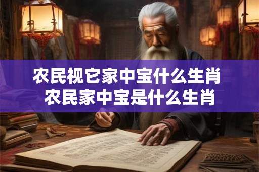 农民视它家中宝什么生肖 农民家中宝是什么生肖 农民视它家中宝什么生肖 农民家中宝是什么生肖