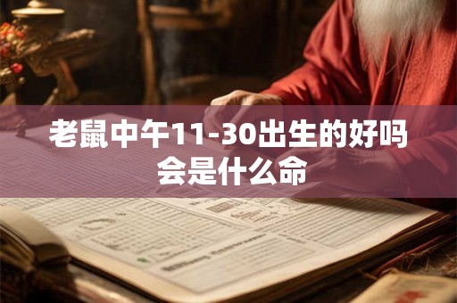 老鼠中午11-30出生的好吗 会是什么命 老鼠中午11-30出生的好吗 会是什么命