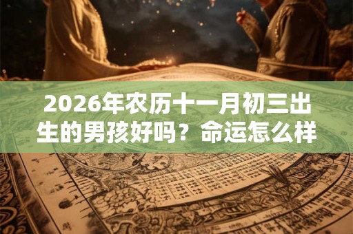 2026年农历十一月初三出生的男孩好吗？命运怎么样？