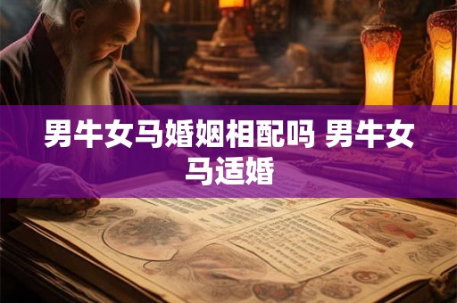 男牛女马婚姻相配吗 男牛女马适婚
