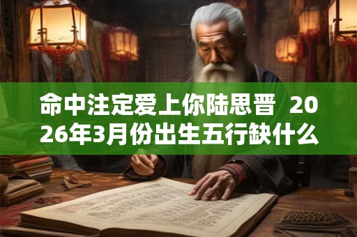 命中注定爱上你陆思晋  2026年3月份出生五行缺什么