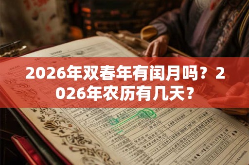2026年双春年有闰月吗？2026年农历有几天？