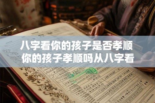 八字看你的孩子是否孝顺 你的孩子孝顺吗从八字看