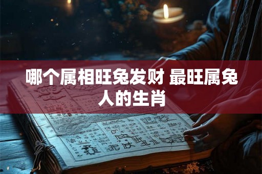 哪个属相旺兔发财 最旺属兔人的生肖