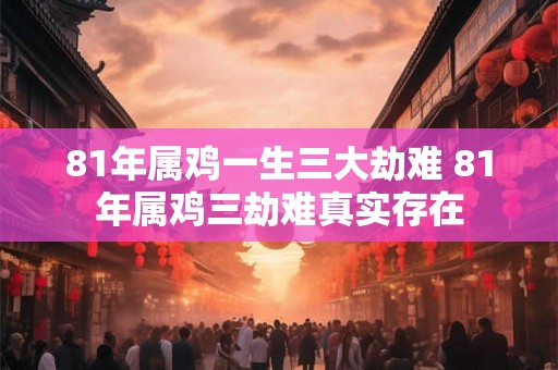 81年属鸡一生三大劫难 81年属鸡三劫难真实存在 81年属鸡一生三大劫难 81年属鸡三劫难真实存在