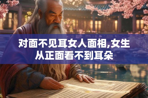 对面不见耳女人面相,女生从正面看不到耳朵 对面不见耳女人面相,女生从正面看不到耳朵