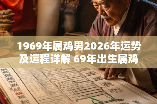 1969年属鸡男2026年运势及运程详解 69年出生属鸡人2026全年每月运势男性