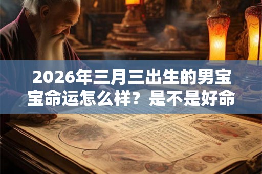 2026年三月三出生的男宝宝命运怎么样？是不是好命？