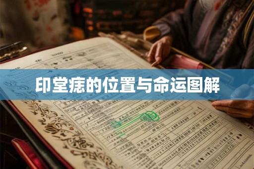 印堂痣的位置与命运图解
