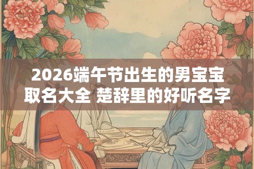 2026端午节出生的男宝宝取名大全 楚辞里的好听名字