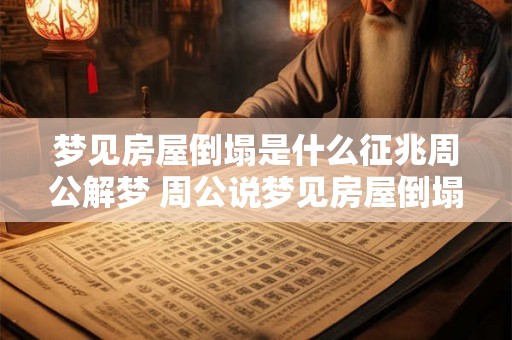 梦见房屋倒塌是什么征兆周公解梦 周公说梦见房屋倒塌预示什么 梦见房屋倒塌是什么征兆周公解梦 周公说梦见房屋倒塌预示什么