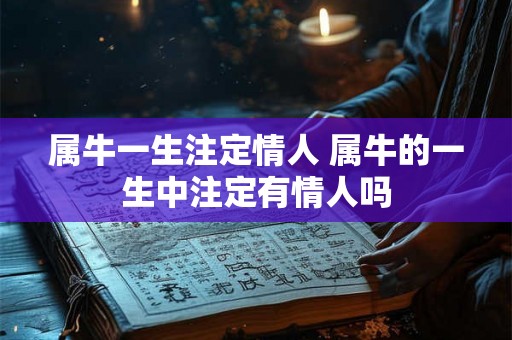 属牛一生注定情人 属牛的一生中注定有情人吗 属牛一生注定情人 属牛的一生中注定有情人吗