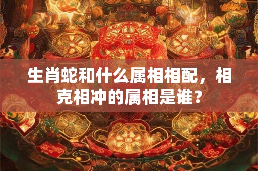 生肖蛇和什么属相相配，相克相冲的属相是谁？